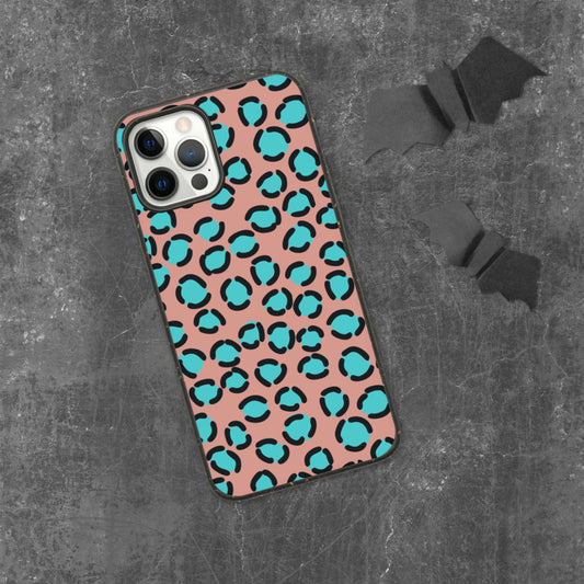 BLUE SPOT LEOPARD- Biodegradable phone case