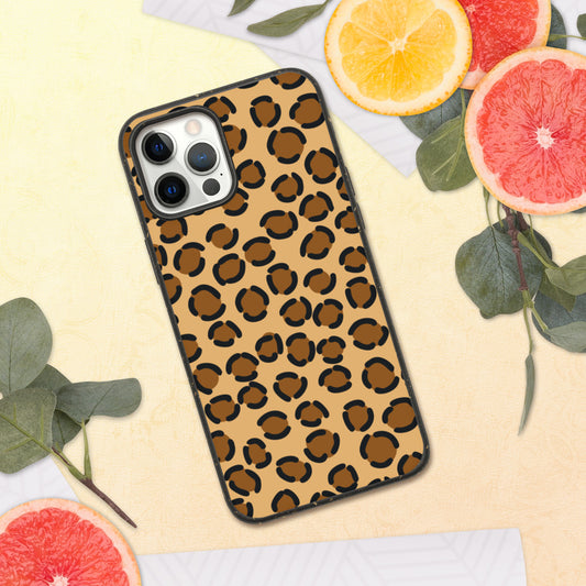 TAN LEOPARD- Biodegradable phone case