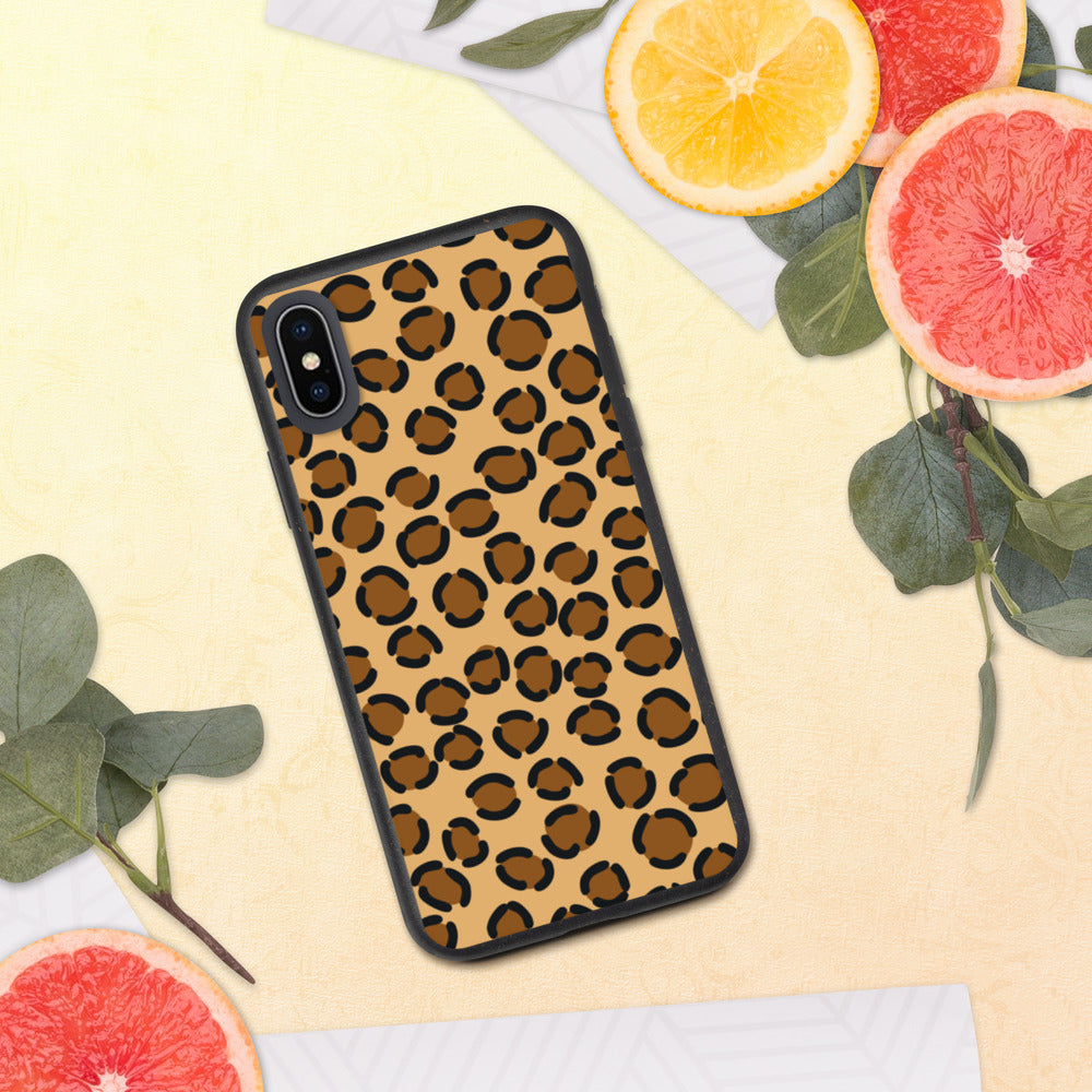 TAN LEOPARD- Biodegradable phone case