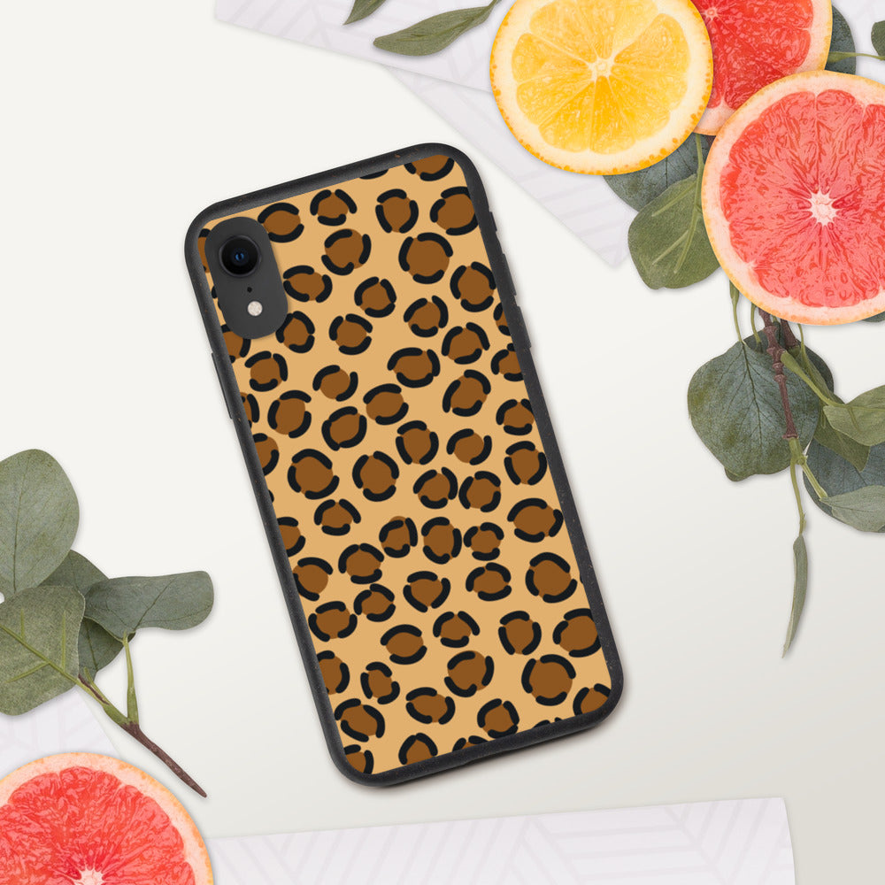 TAN LEOPARD- Biodegradable phone case