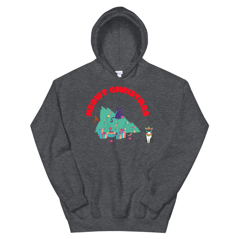 MEOWY CHRISTMAS- Unisex Hoodie