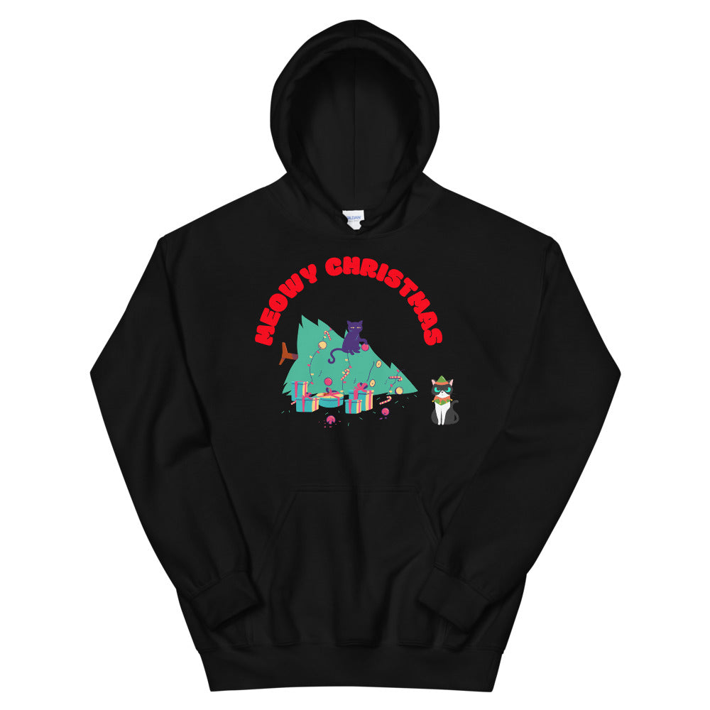 MEOWY CHRISTMAS- Unisex Hoodie