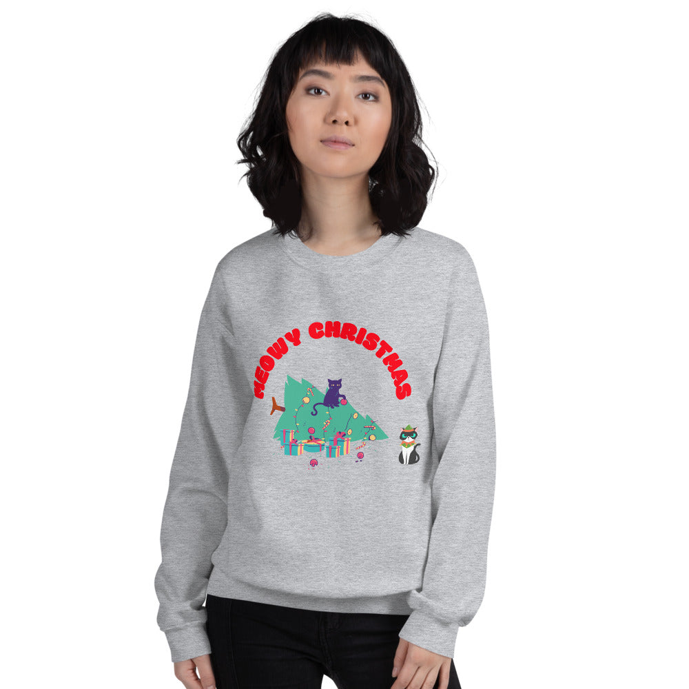 MEOWY CHRISTMAS- Unisex Sweatshirt