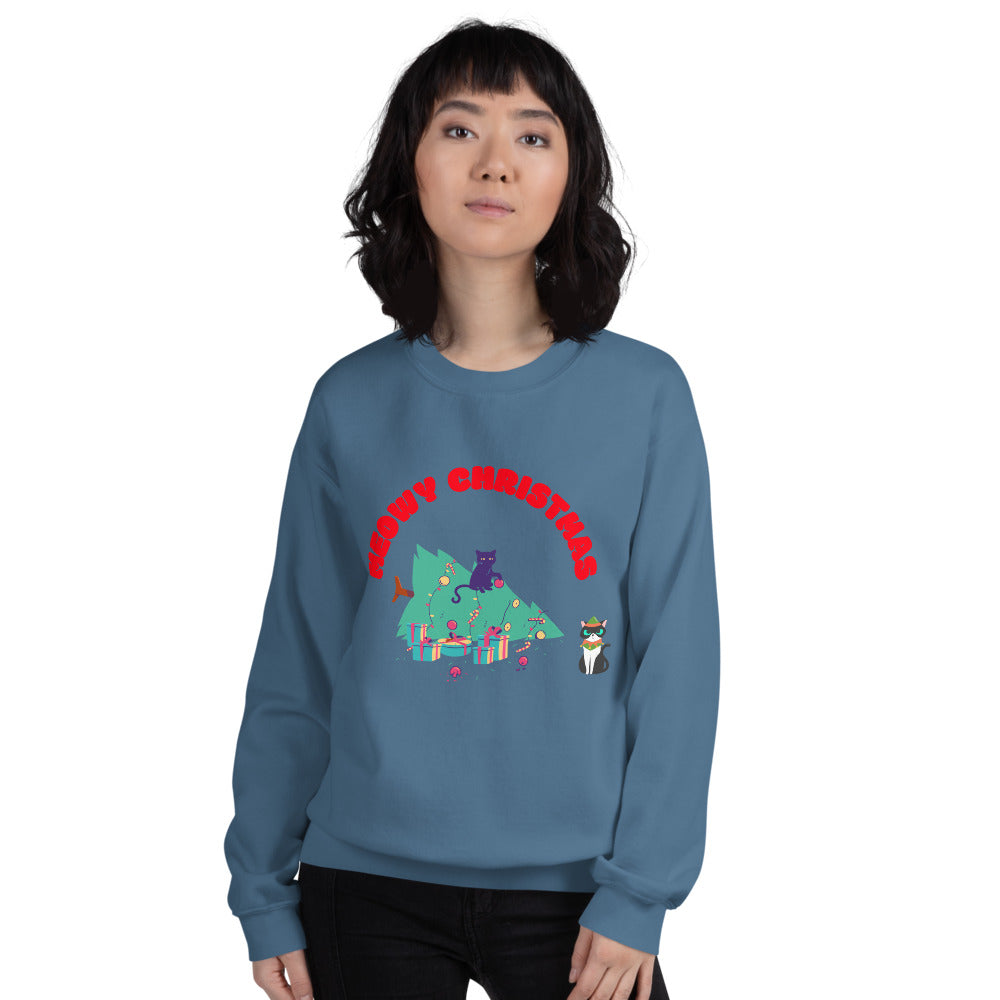 MEOWY CHRISTMAS- Unisex Sweatshirt