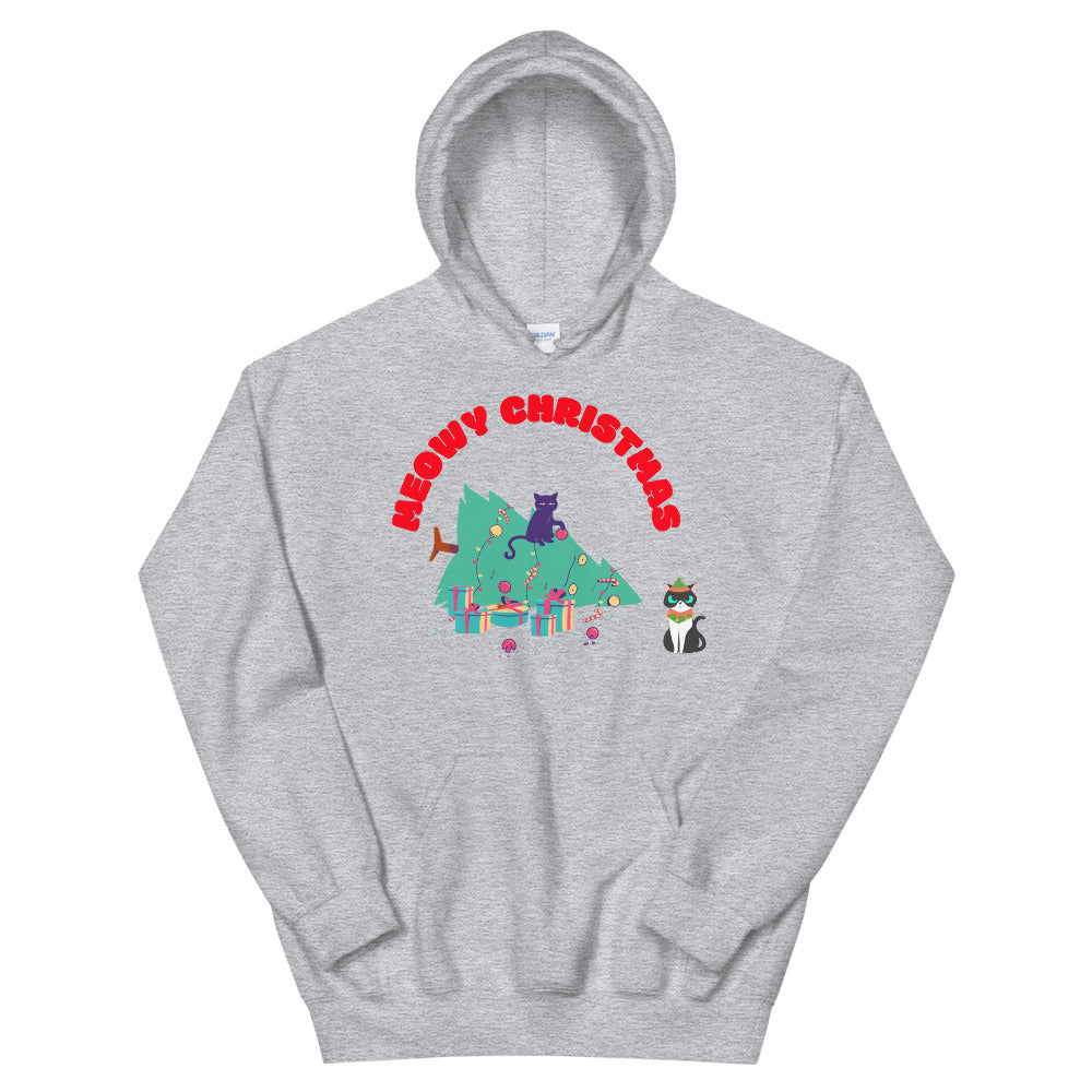 MEOWY CHRISTMAS- Unisex Hoodie