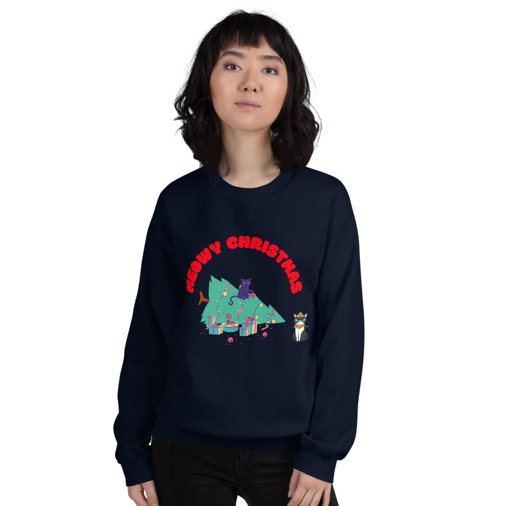 MEOWY CHRISTMAS- Unisex Sweatshirt