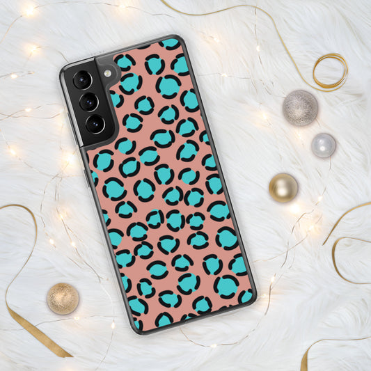 BLUE SPOT LEOPARD- Samsung Case