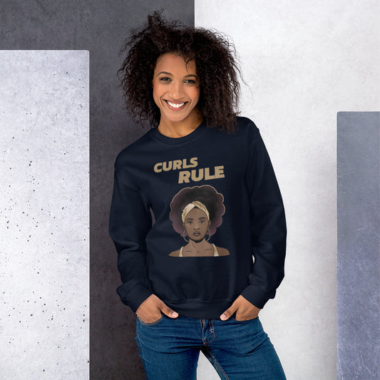 CURLS RULE- Unisex Sweatshirt