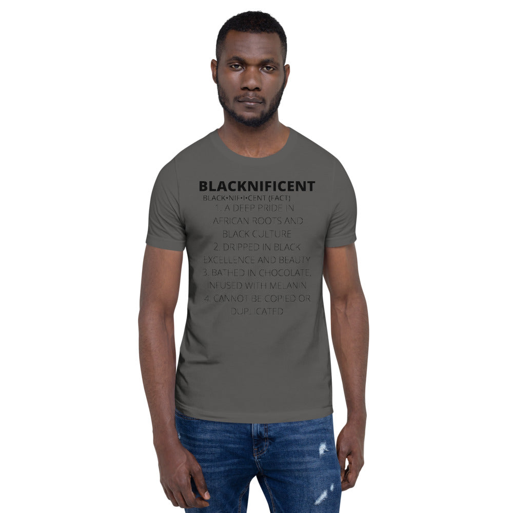 BLACKNIFICENT- Short-Sleeve Unisex T-Shirt