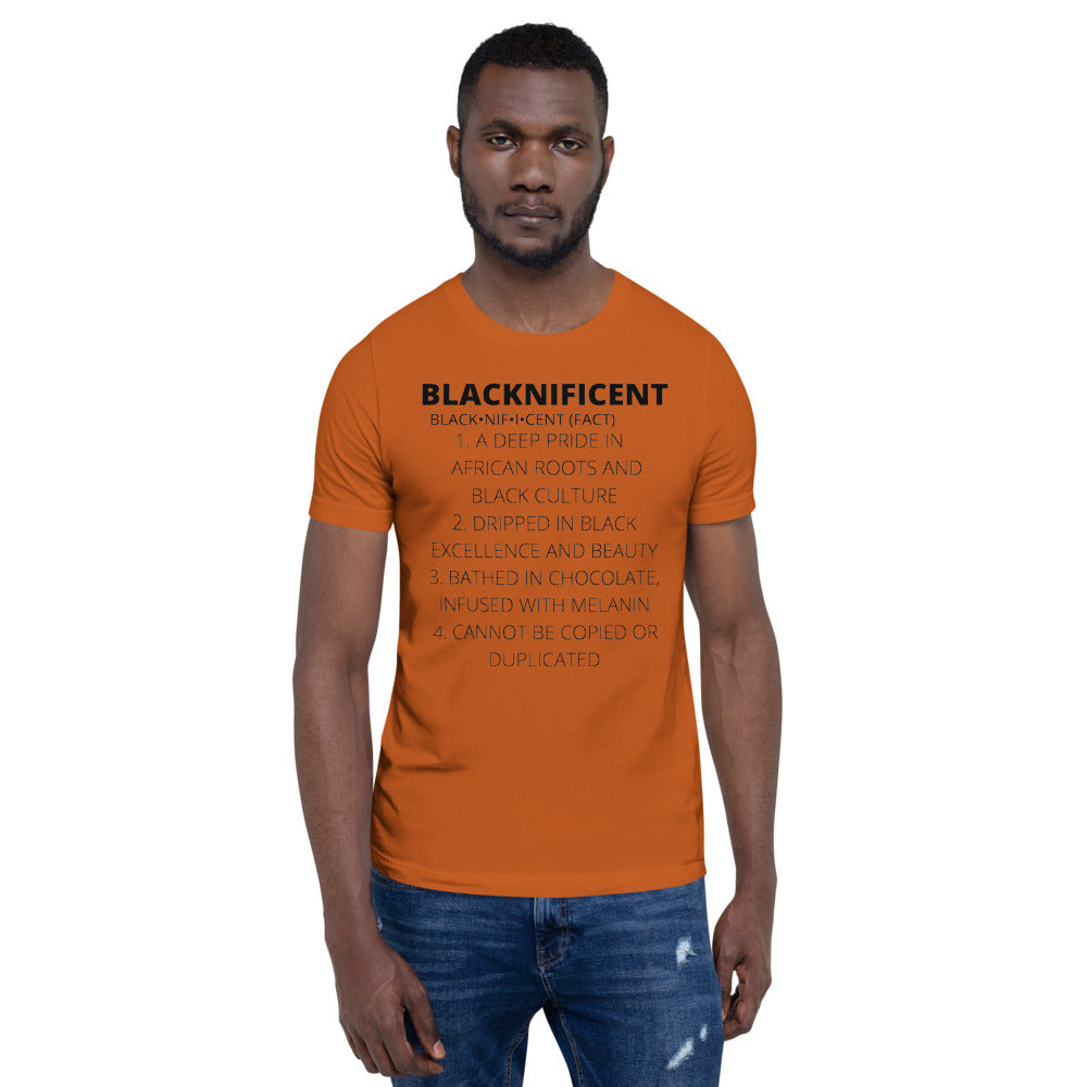 BLACKNIFICENT- Short-Sleeve Unisex T-Shirt