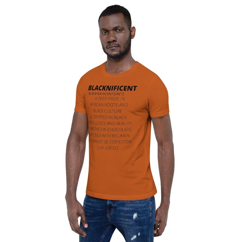 BLACKNIFICENT- Short-Sleeve Unisex T-Shirt