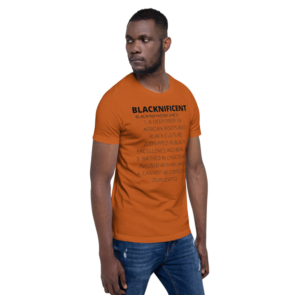 BLACKNIFICENT- Short-Sleeve Unisex T-Shirt