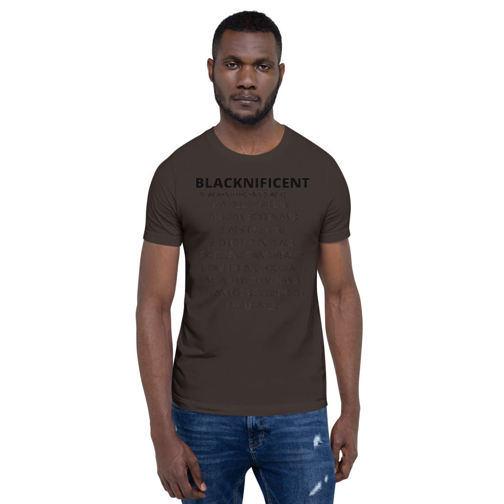 BLACKNIFICENT- Short-Sleeve Unisex T-Shirt