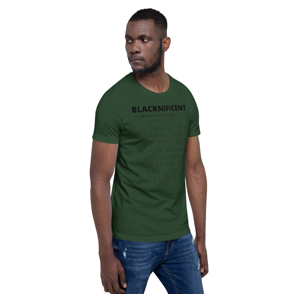 BLACKNIFICENT- Short-Sleeve Unisex T-Shirt