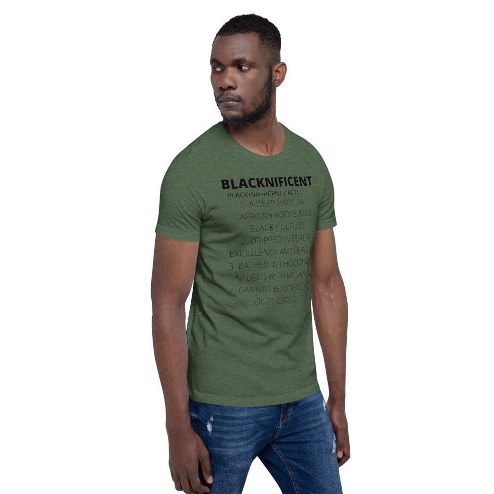 BLACKNIFICENT- Short-Sleeve Unisex T-Shirt