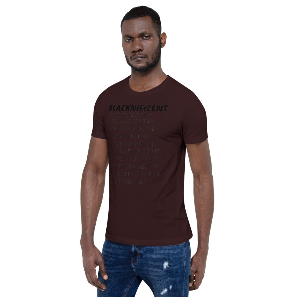 BLACKNIFICENT- Short-Sleeve Unisex T-Shirt