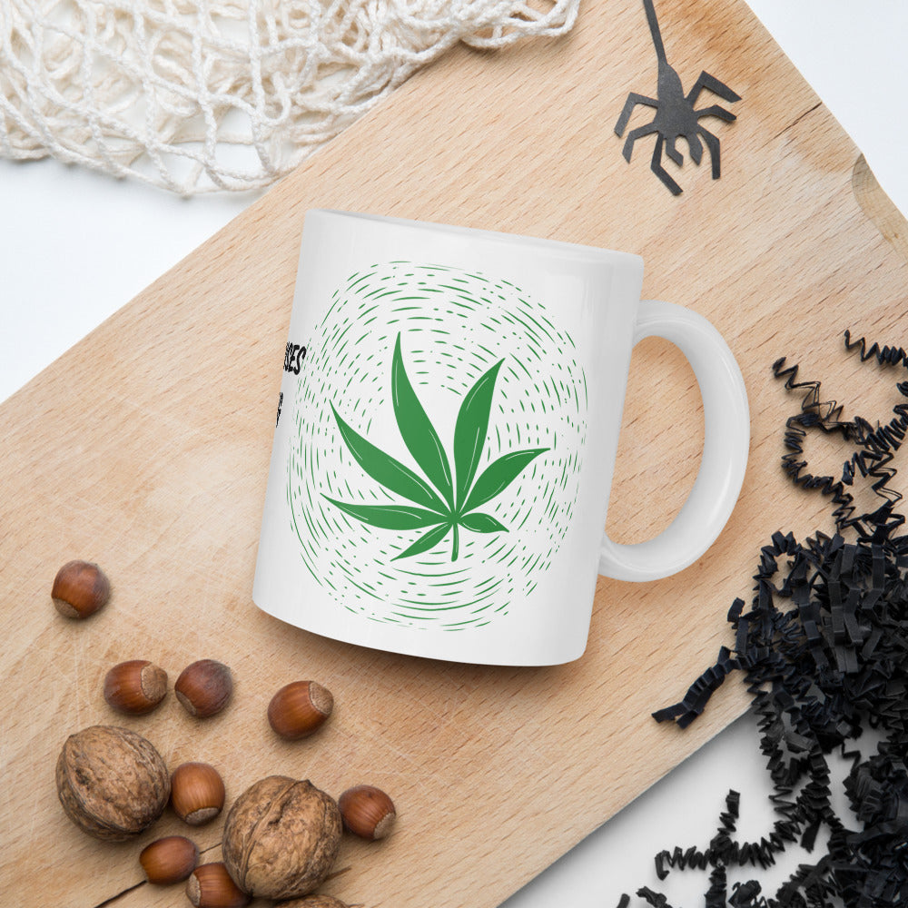 MY STONER SENSES ARE TINGLING- White glossy mug