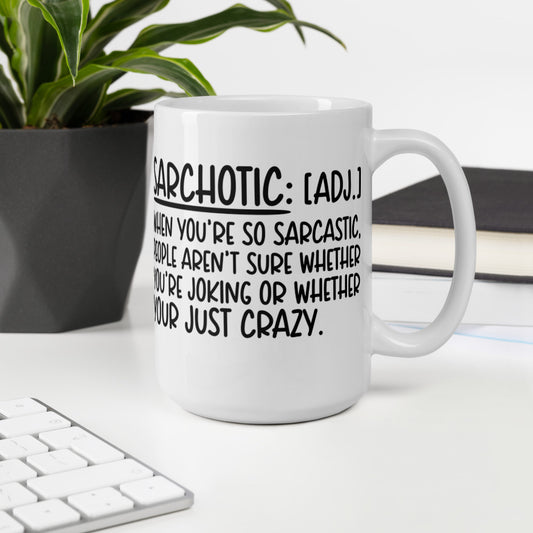 SARCHOTIC- White glossy mug